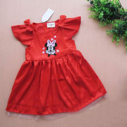 Girl Dress Minnie Red