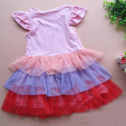 Girl Dress Kitty Rainbow Skirt