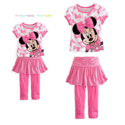 Girl Top and Skirt Pants Minnie