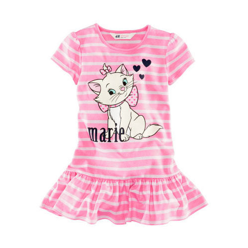 Girl Dress Striped Marie Cat