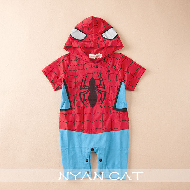 Boy Romper Baby Short Sleeved with cloak