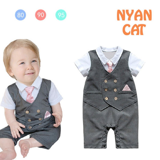 Boy Romper Gentlement Baby Vest