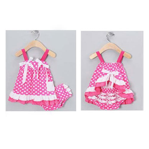 Girl Dress Cow Skin Sleeveless Baby and Pants