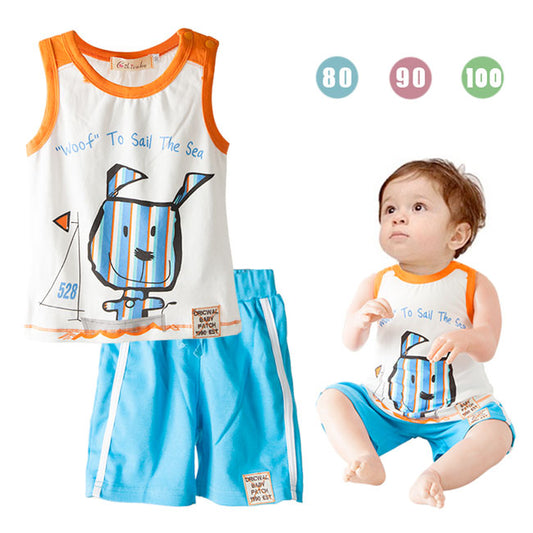 Boy Summer Woof Sleeveless Top and Pants