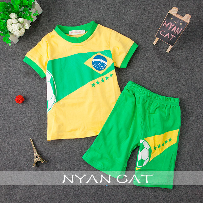 Boy Football Soccer T-Shirt and Pants