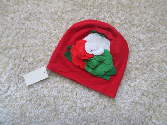 Girl Toddler Flower Knitting Hat