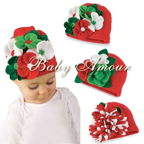 Girl Toddler Flower Knitting Hat