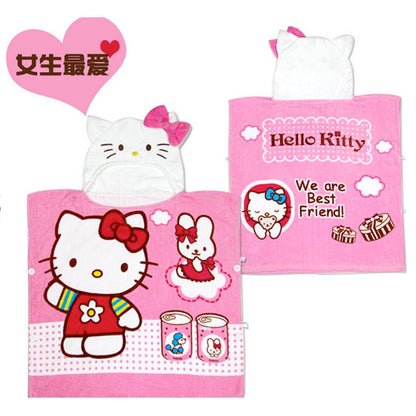 Girl Hello Kitty Hooded Bathrobe