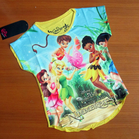 Girl Coco Ice Tinker Bell Yellow T-Shirt