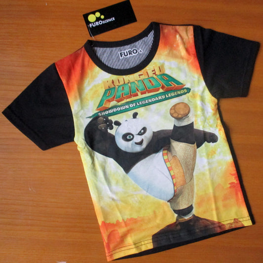 Boy Furo Kungfu Panda Black T-Shirt