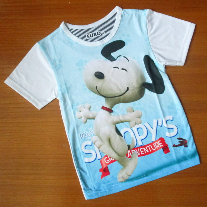 Boy Furo Snoopy White T-Shirt