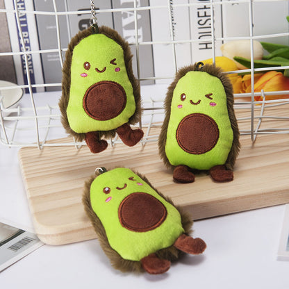 Gantungan Kunci Boneka Alpukat Winking Face Avocado Souvenir