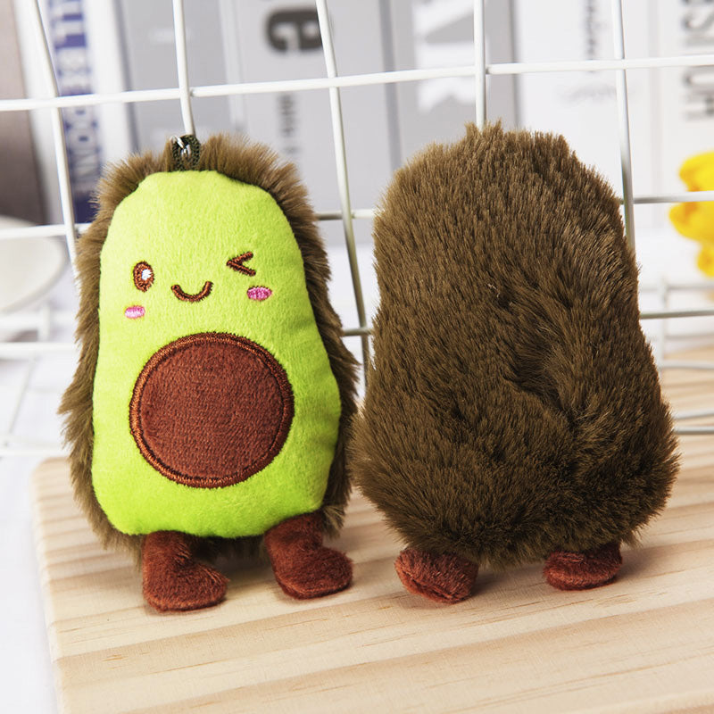 Gantungan Kunci Boneka Alpukat Winking Face Avocado Souvenir