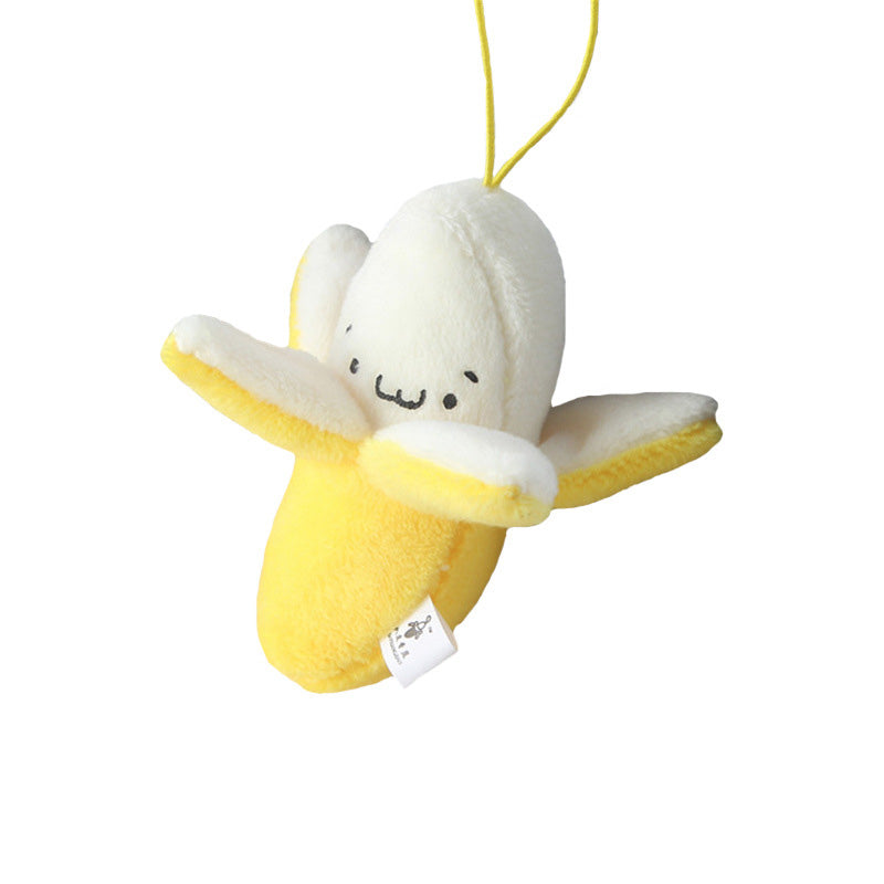 Gantungan Boneka Pisang Half Peeled Banana Souvenir