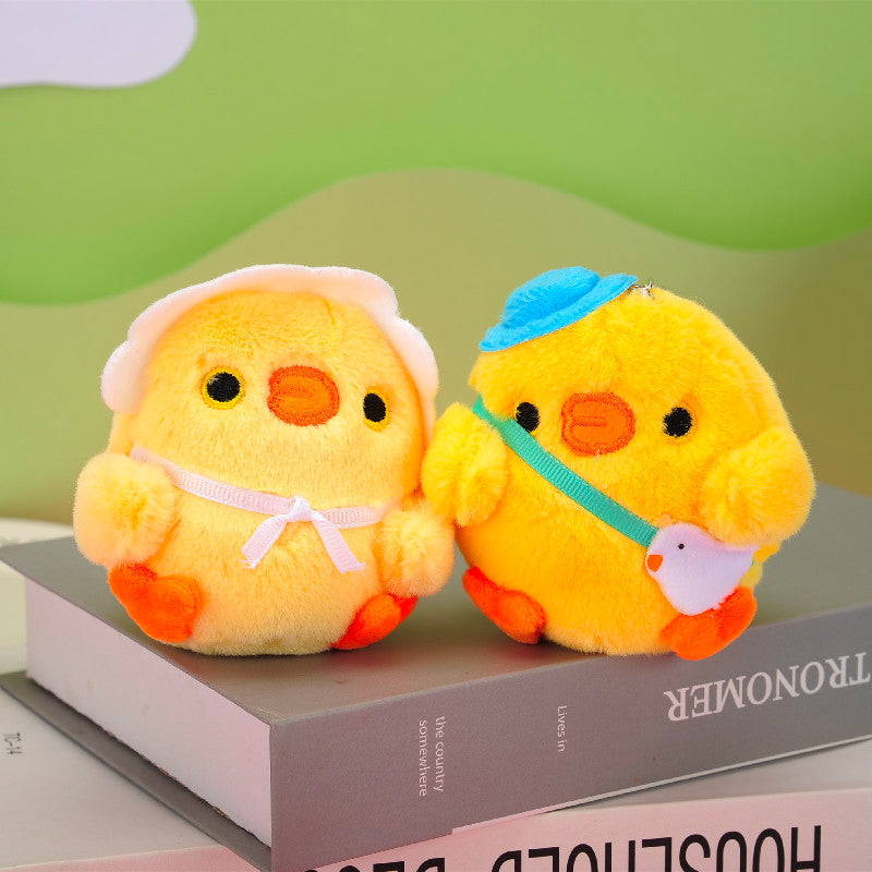 Gantungan Kunci Boneka Sepasang Anak Ayam Sekolah