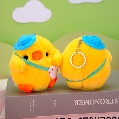 Gantungan Kunci Boneka Sepasang Anak Ayam Sekolah