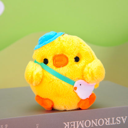 Gantungan Kunci Boneka Sepasang Anak Ayam Sekolah