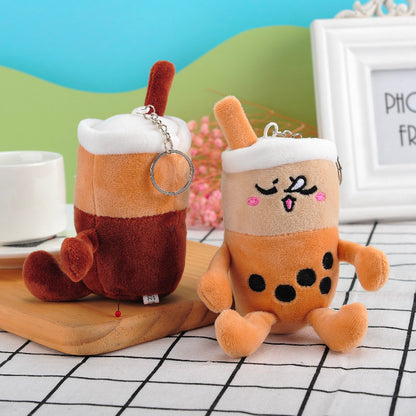 Gantungan Kunci Boneka Minuman Boba Milk Tea