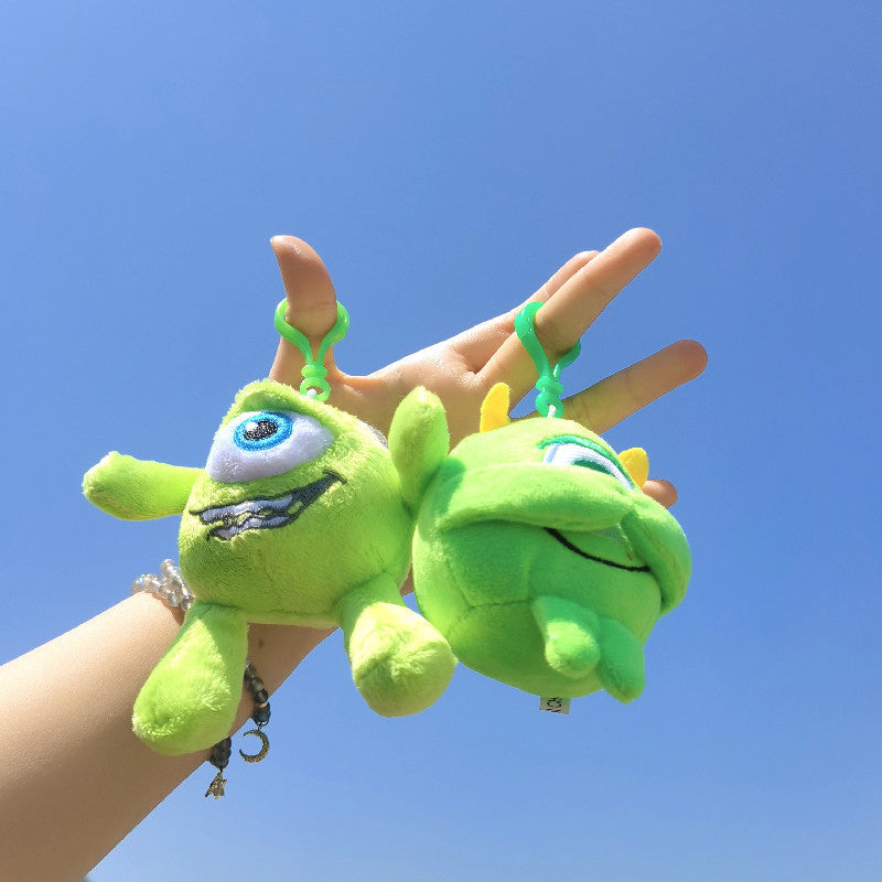 Gantungan Boneka Green Monster One Eye Lucu