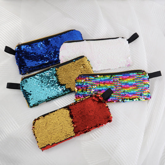 Kotak Pensil Sequins Flip Reversible