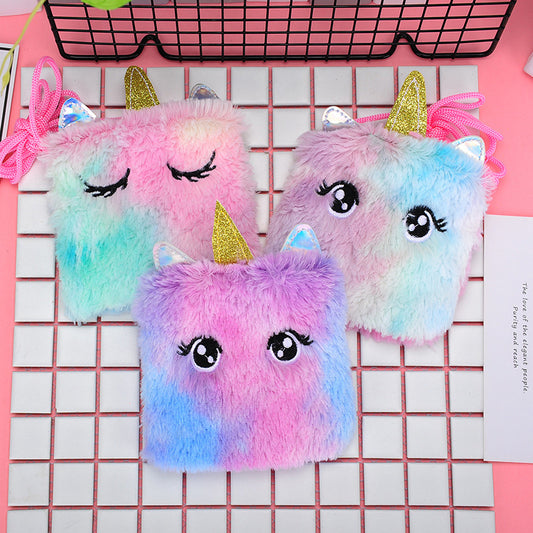 Tas Kecil Bulu Mata Unicorn Warna Pelangi