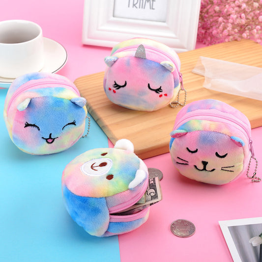 Gantungan Dompet Boneka Unicorn Kucing Beruang Rainbow