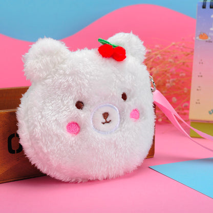 Gantungan Dompet Boneka Beruang Kelinci Panda Bulu Lembut