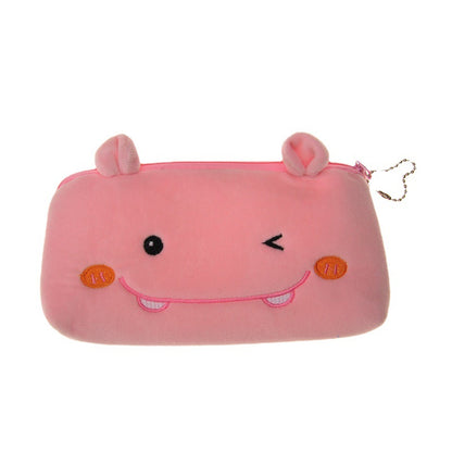 Dompet Boneka Tempat Pensil Bulu Motif Hewan
