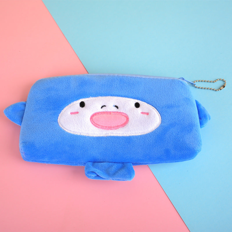 Dompet Boneka Tempat Pensil Bulu Motif Hewan