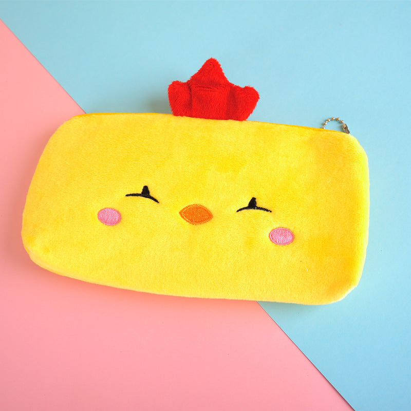 Dompet Boneka Tempat Pensil Bulu Motif Hewan