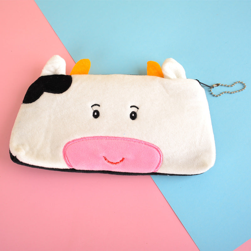 Dompet Boneka Tempat Pensil Bulu Motif Hewan