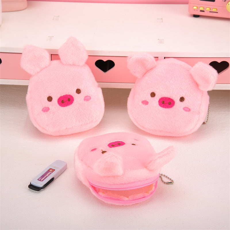 Gantungan Dompet Boneka Babi Pink Pig Coin Bag