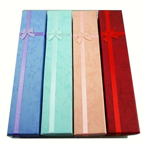 Long Jewelry Box Kotak Aksesoris Anting Anting Cincin Panjang