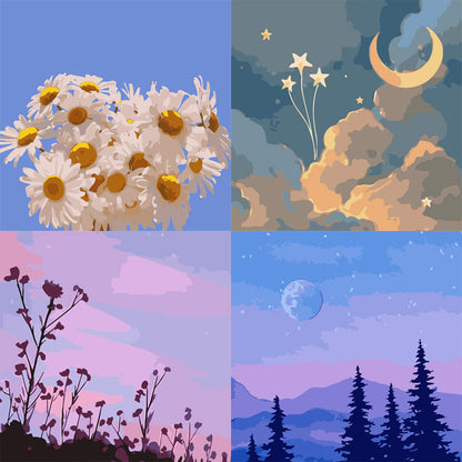 [20x20] Paint By Number Painting By Numbers Kit DIY Digital Oil Lukisan Canvas Seri H