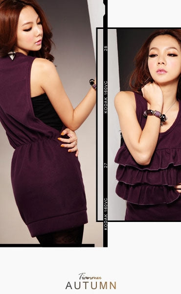 Dress Sleeveless Layer Import