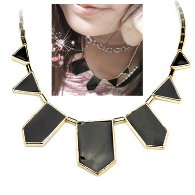 Black Geometric Necklace