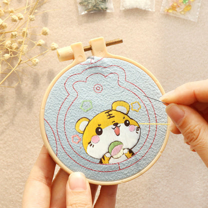 DIY Set Gantungan Sulam Animal Zodiac Pendant Embroidery Kit