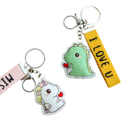 DIY Set Gantungan Kunci Sulam Couple Keychain Pendant Embroidery Kit