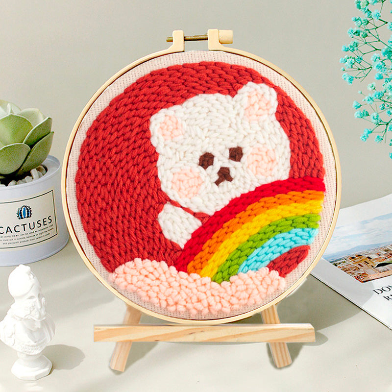 DIY Set Sulam Karakter Punch Needle Kit Seri C