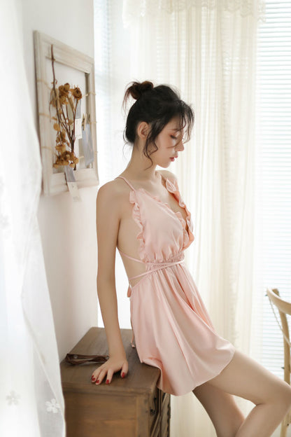 Lingerie Babydoll Deep V X Back SUX032