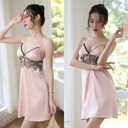 Lingerie Babydoll Dual Tone Lace Underbust SUH517