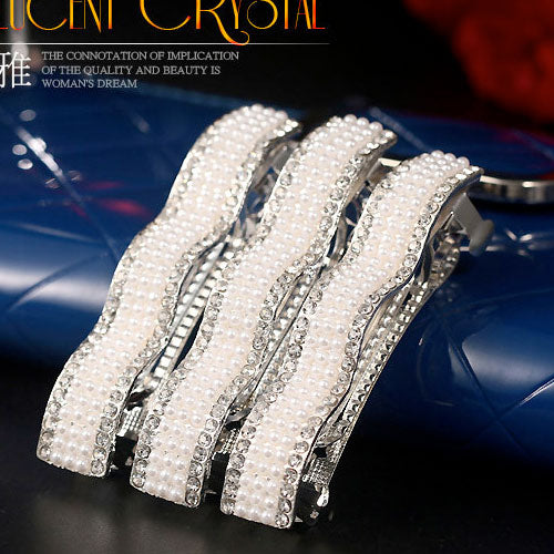 Diamond Pearl Wave Hairpin Fashion Accessories