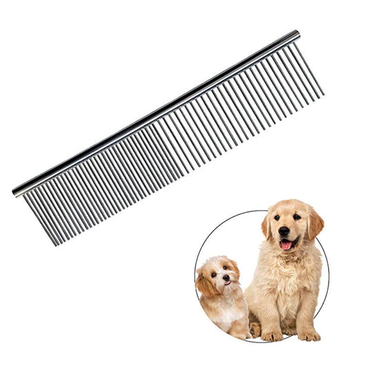 Pet Stainless Steel Pin Comb Sisir Bulu Binatang Peliharaan Anjing Kucing