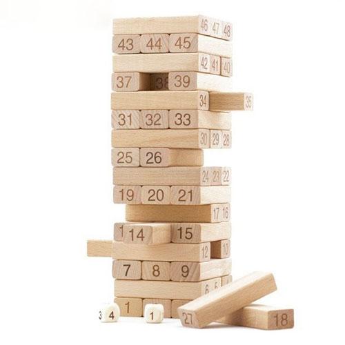 Intelligence Stacked Building Blocks UNO Balok Kayu Tumpuk