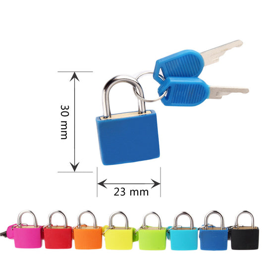 Candy Color Key Travel Bag Padlock Gembok Koper Kunci Kecil