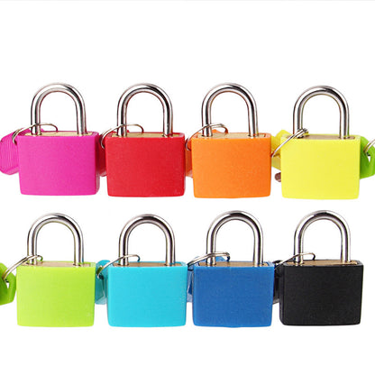 Candy Color Key Travel Bag Padlock Gembok Koper Kunci Kecil