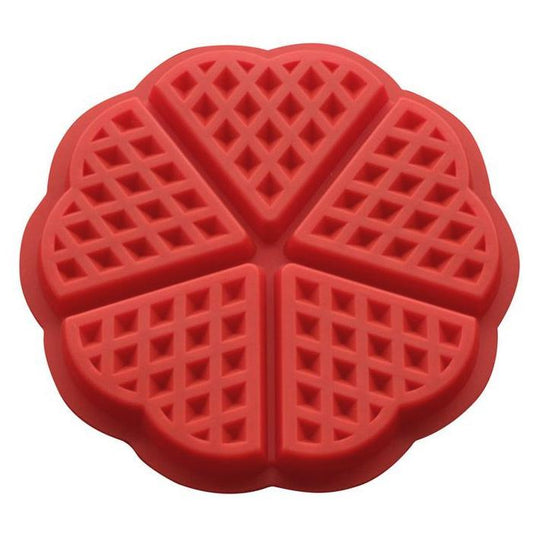 Cetakan Silikon Waffle Bentuk Hati Heart Cake Mold