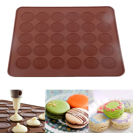 Alas Cetakan Silikon Macaron Kue Cookies Silicone Macaroon Baking Mat