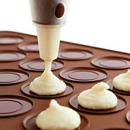 Alas Cetakan Silikon Macaron Kue Cookies Silicone Macaroon Baking Mat