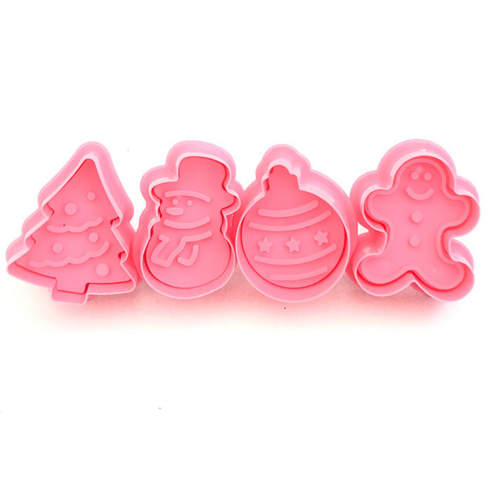 Set Cetakan Kue Natal 4 Pcs Cookies Cutter